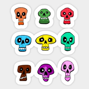 Cute Skulls Sticker